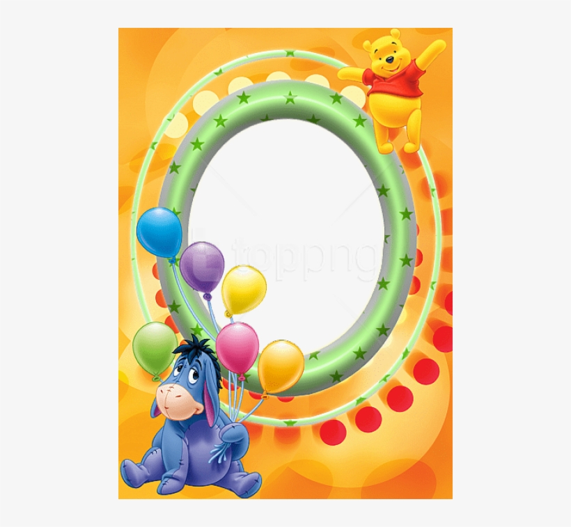 Free Png Transparent Frame With Winnie The Pooh And - Bingkai Foto Winnie The Pooh, transparent png