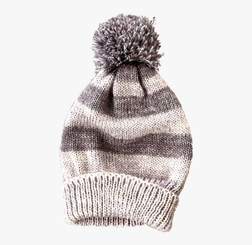 Grey Pom Pom Hat, transparent png