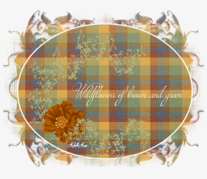 I Remember My Wildflowers That Bloom In The Spring - Tartan, transparent png