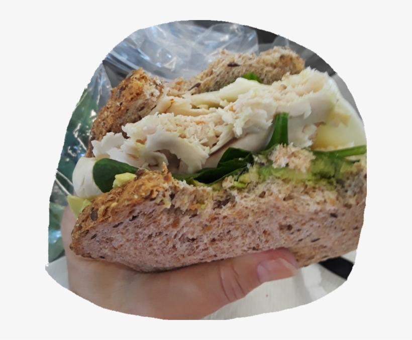 Ezekiel Bread With Turkey, Spinach, Avacado, And A - Fast Food, transparent png