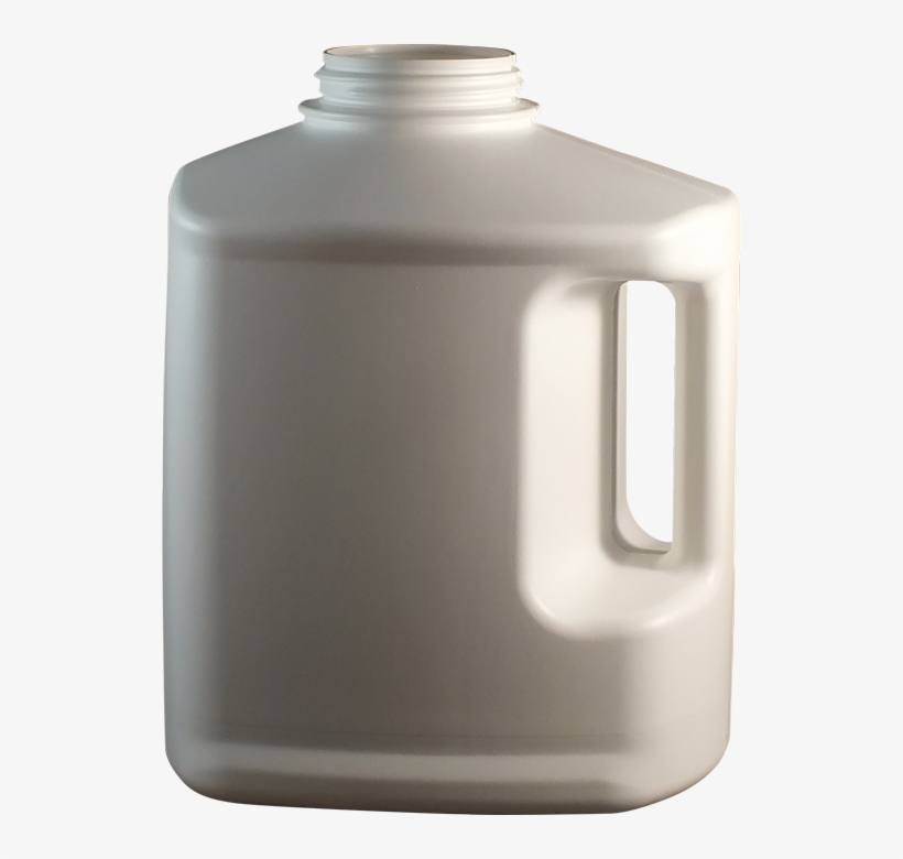 1 Gallon White Hdpe Plastic Drainback Bottle - Water Bottle, transparent png