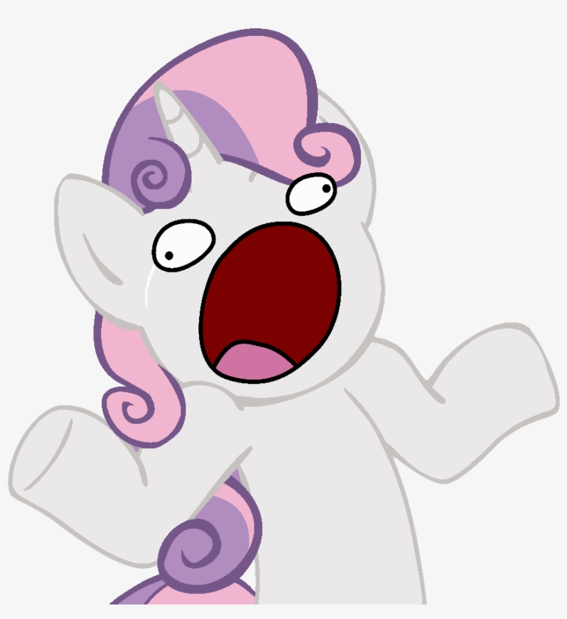 Safe, Shrug, Shrugpony, Simple Background, Solo, Sweetie - Cartoon, transparent png