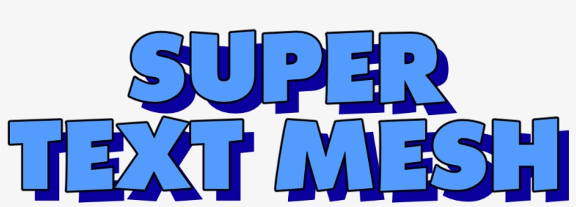 Super Text Mesh Documentation, transparent png