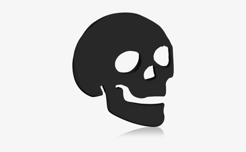 Tinkalink Absolute Black Skull Charm - Skull, transparent png