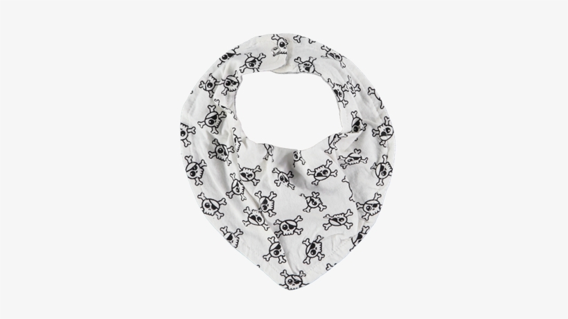 Picture Of Babies Skull & Crossbones Print Bib Black - Scarf, transparent png