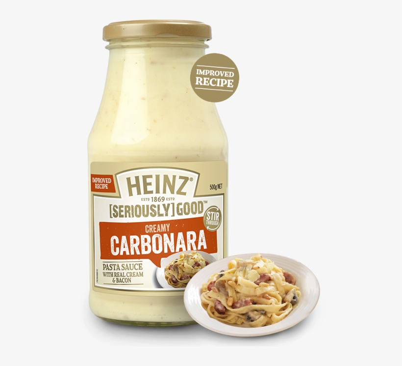 Carbonara Pasta Sauce - Heinz Pasta Sauce Bolognese, transparent png