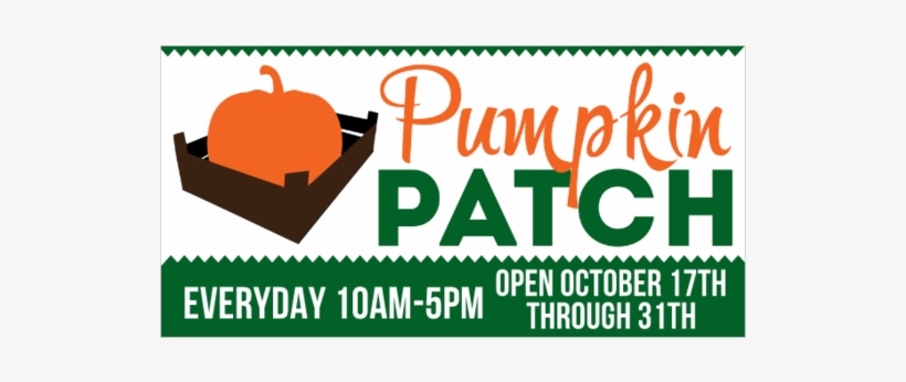 Blank Pumpkin Patch Vinyl Banner, transparent png