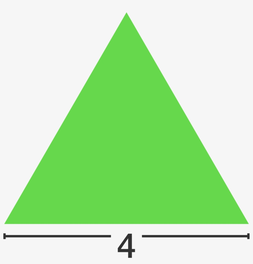 An Equilateral Triangle Has A Base Length Of - Triangle, transparent png