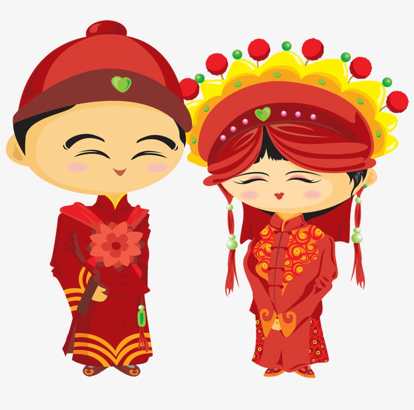 Wedding Bridegroom Chinese Marriage Illustration Smiling - Chinese Wedding, transparent png