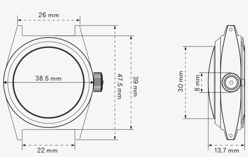 Modello Due Is A Made In Italy Field Watch, Improved - Diagram, transparent png