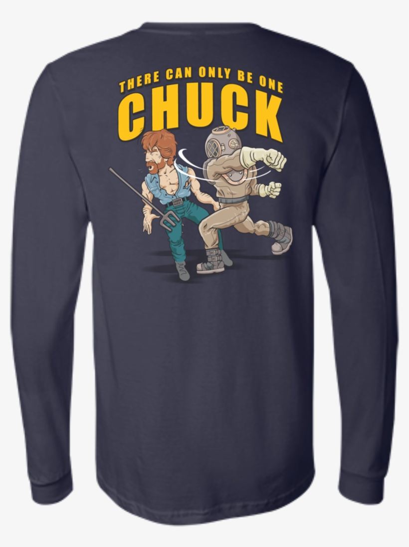 Chuck Norris Jersey Cotton Long Sleeve Supsalv - Sweatshirt, transparent png