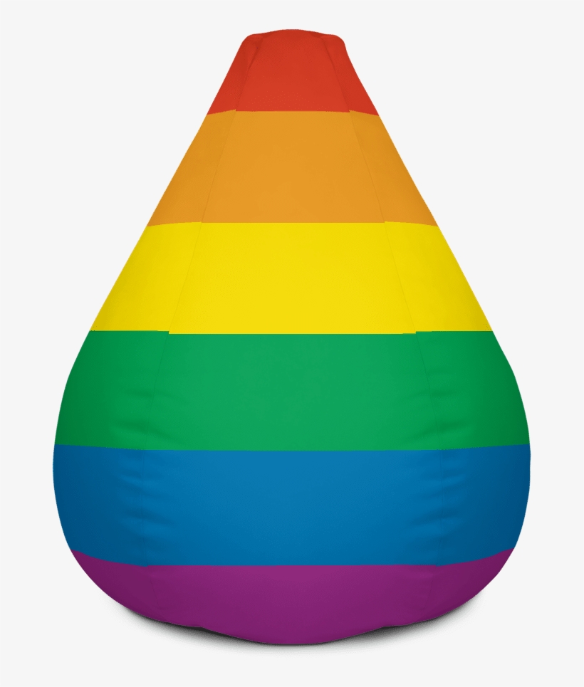 Rainbow Pride Bean Bag - Inflatable, transparent png