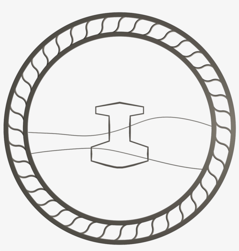 3d Line Art Mjolnir Wheel Line Font Bicycle Wheel - Clock, transparent png