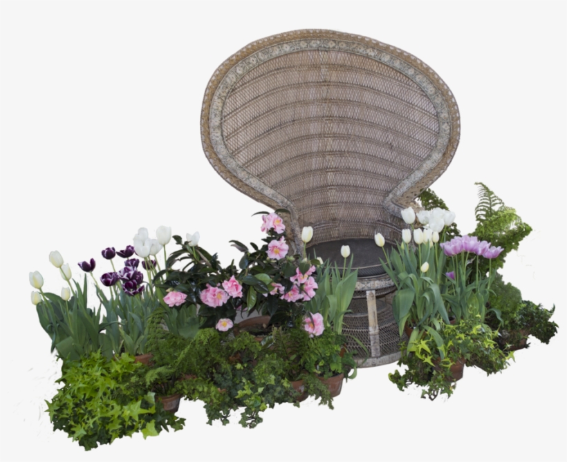 Spring Flowers Png - Flower Chair Png, transparent png