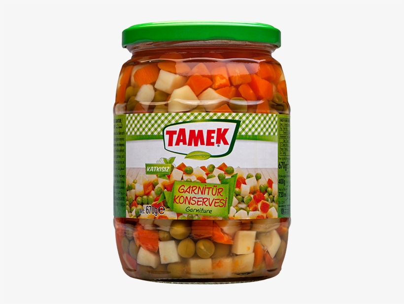 Tamek 720gm Garniture - Közlenmiş Biber, transparent png