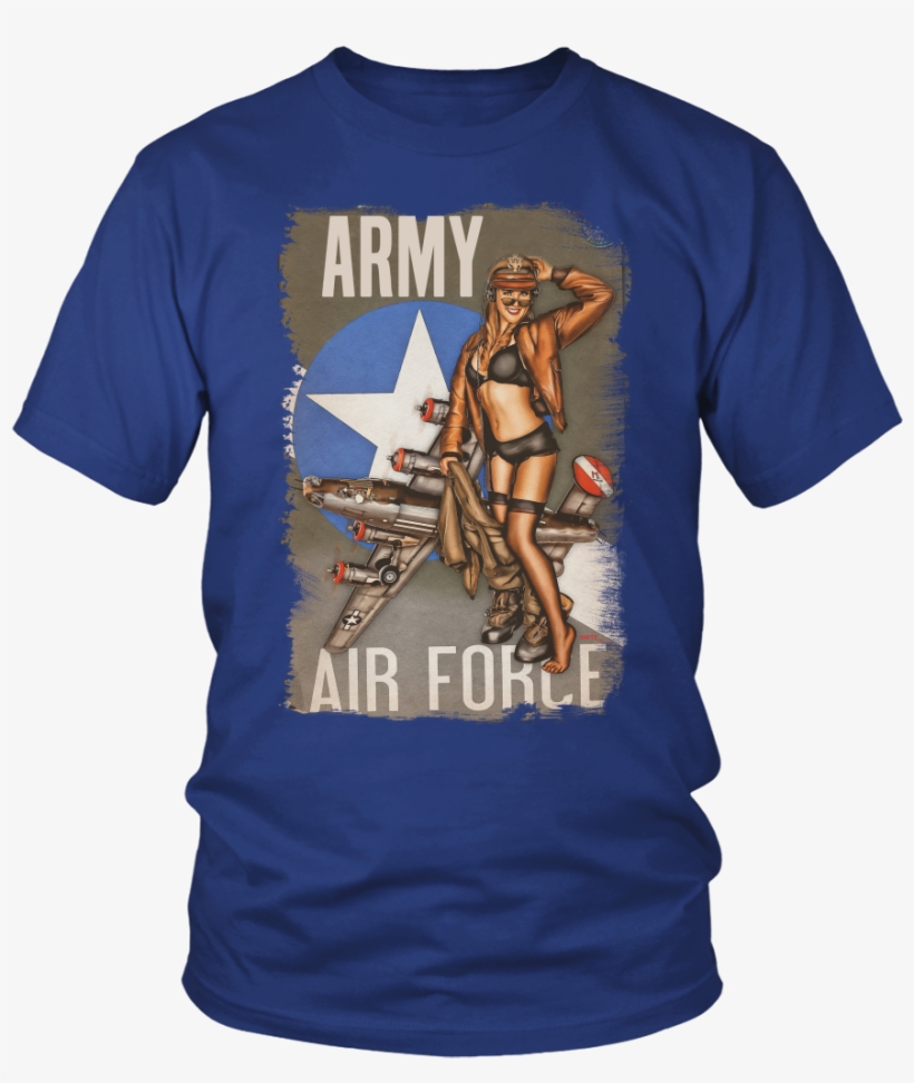 Retro Army Air Force Pin Up Girl - Pisces T Shirt, transparent png