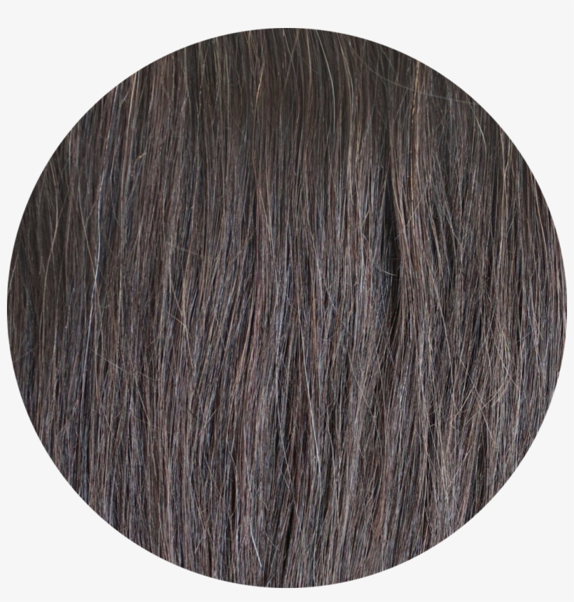 Dark Brown Clip In Bangs - Circle, transparent png