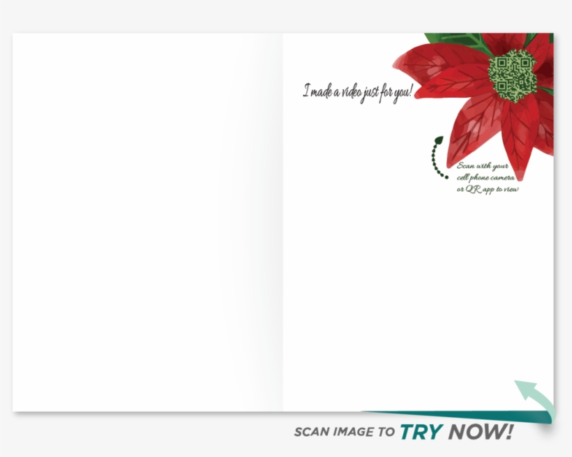 Poinsettia Christmas Card Poinsettia Christmas Card - Poinsettia, transparent png