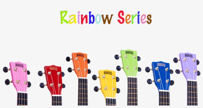 Mahalo Coloured Ukulele Rainbow Series Sieffs Music - Ukulele Colourful, transparent png