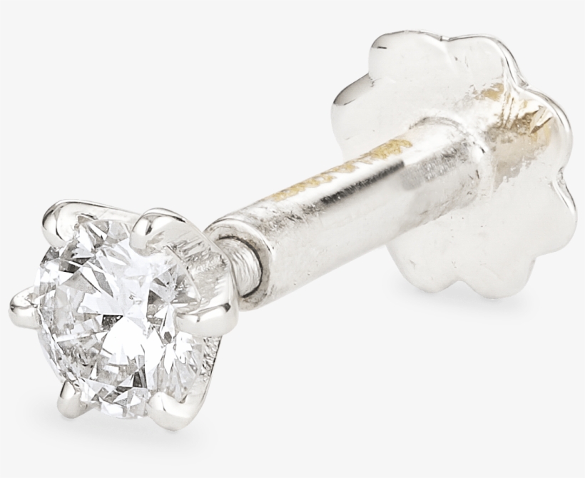 White Gold Diamond Nose Stud Uk, transparent png