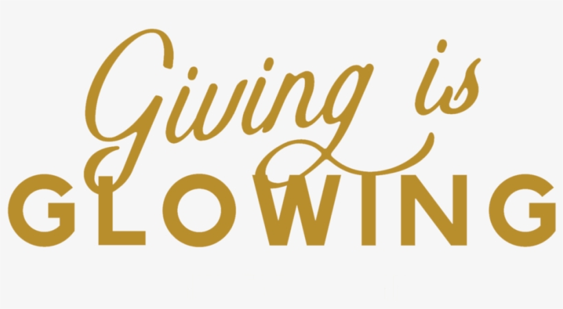 Giving Is Glowing Mark - Calligraphy, transparent png