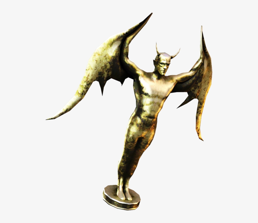 Demon Statue - Fictional Character, transparent png