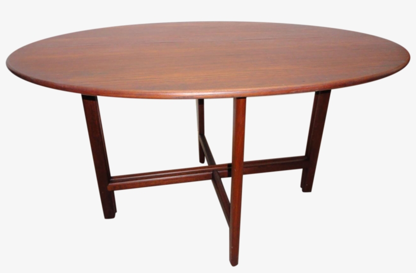 Danish Modern Teak Oval Dining Table - Outdoor Table, transparent png