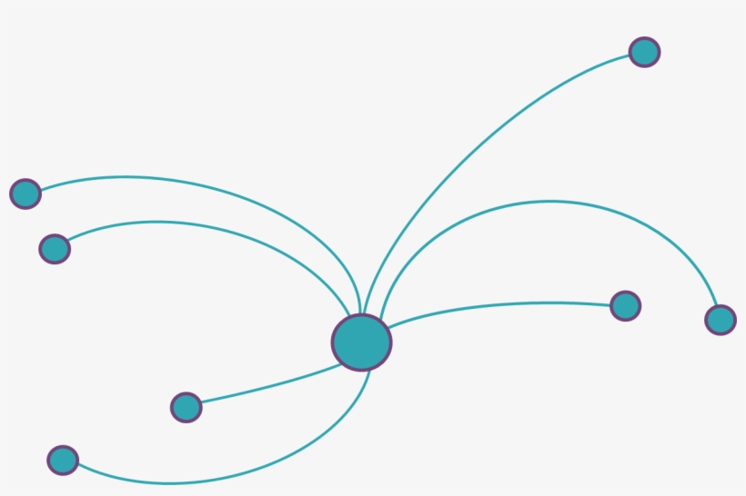 Airlines Publish Route Maps With Curved Lines Connecting - Circle, transparent png