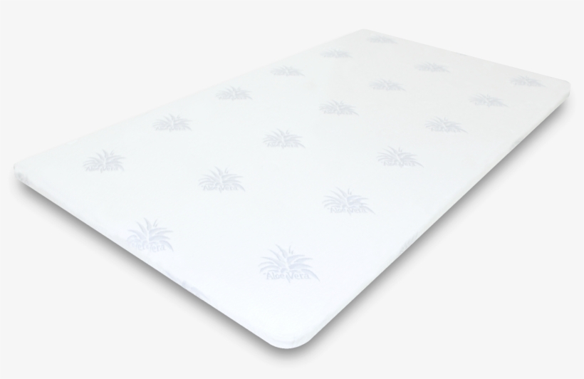 4 Inch Aloe Vera Gel Memory Foam Cool Mattress Topper - Paper, transparent png