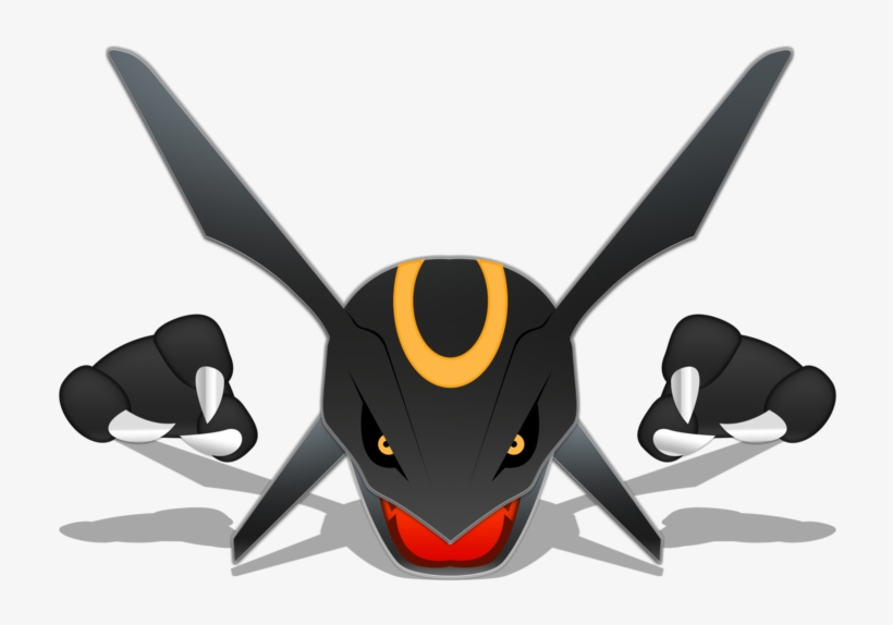 Shiny Rayquaza Head, transparent png