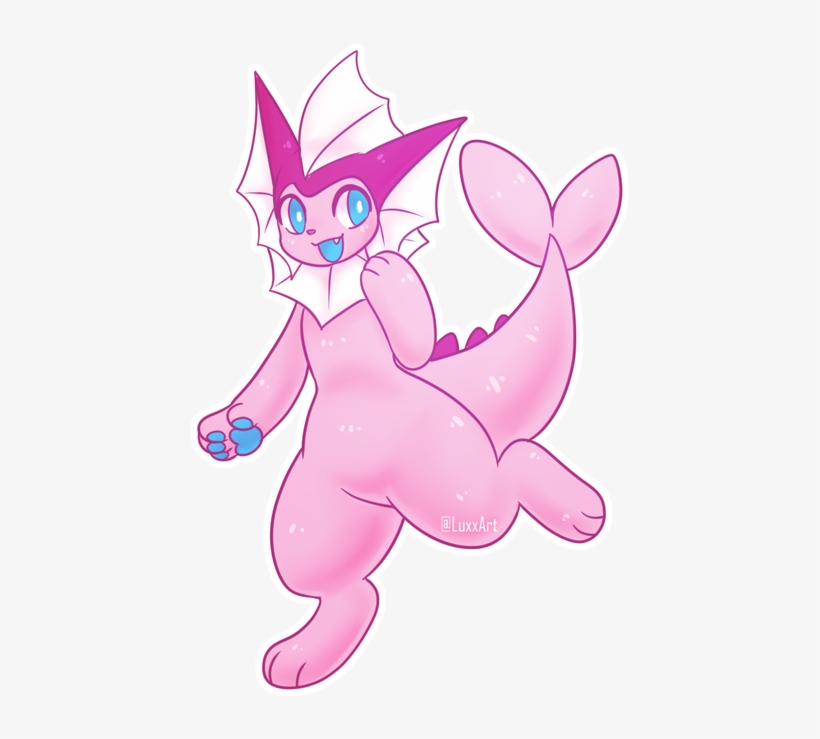#myart #vaporeon Https - Cartoon, transparent png