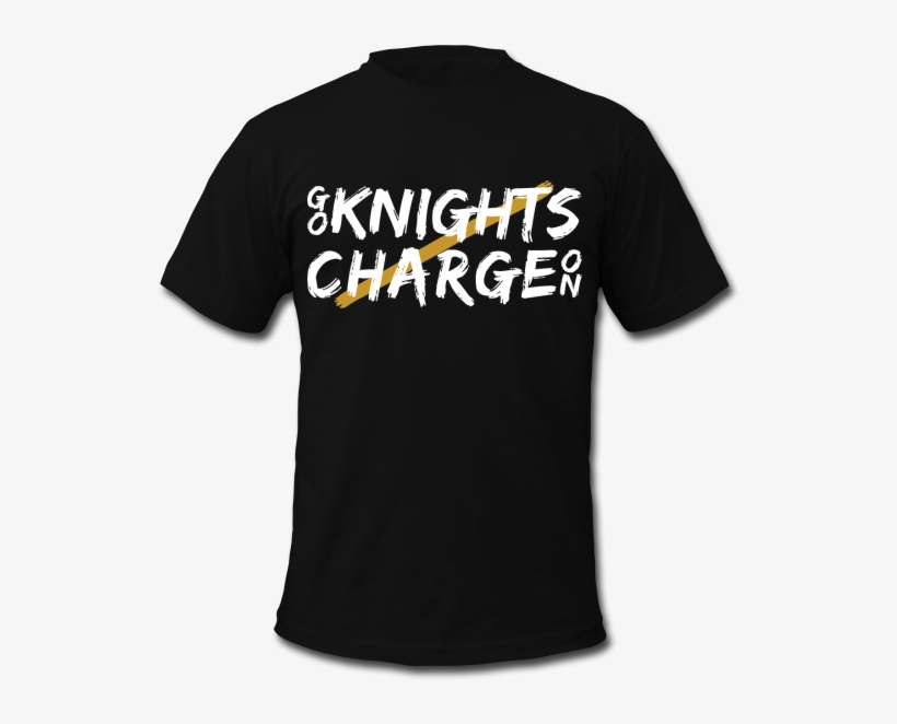 Go Knights / Charge On Brushed Men's Ucf Shirt - Craft White Noise And Black Metal, transparent png
