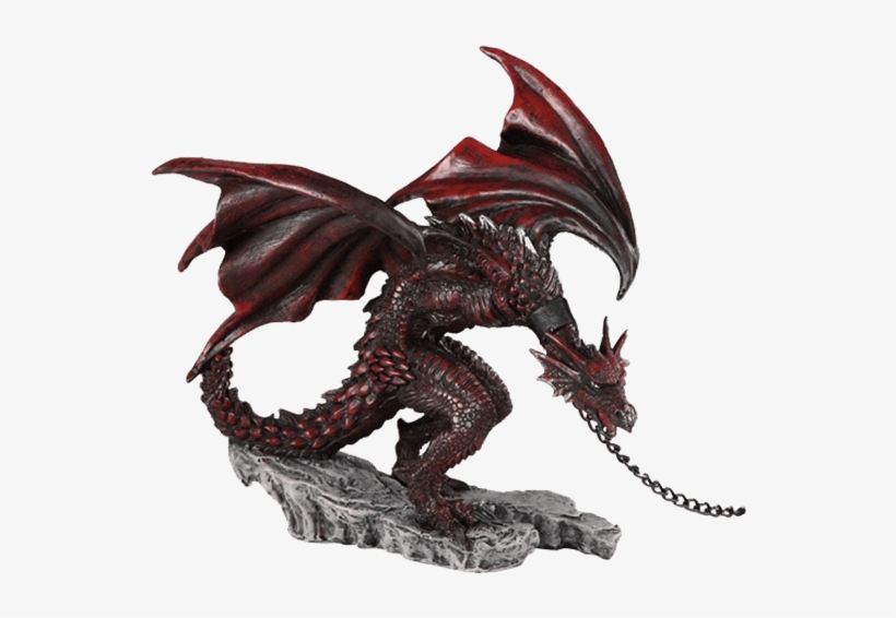 555 X 555 1 - Red Dragon Statue, transparent png