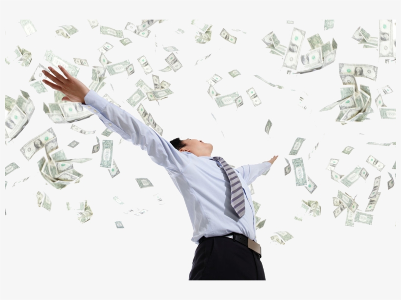 Finance Business People Money Dollar Businessperson - お金 降っ て くる, transparent png