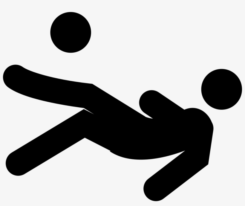 Football Player Landing On Field Missing The Ball Comments - Falta Futbol Png, transparent png