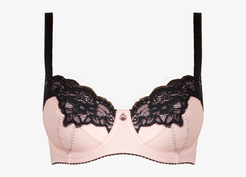 Zig Zag Pale Pink & Black Bra Braa04 1004palepink/black - Brassiere, transparent png