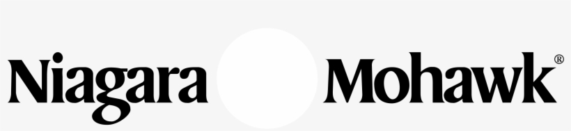 Niagara Mohawk Logo Black And White - Niagara Mohawk Building, transparent png