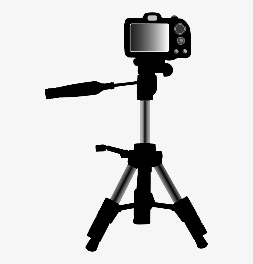 Medium Image - Camera On Tripod Clipart Png, transparent png