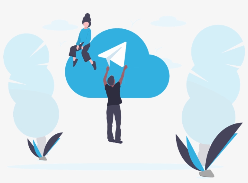 Link Your Telegram Profile Or Channel To Your Account - Cloud Computing, transparent png