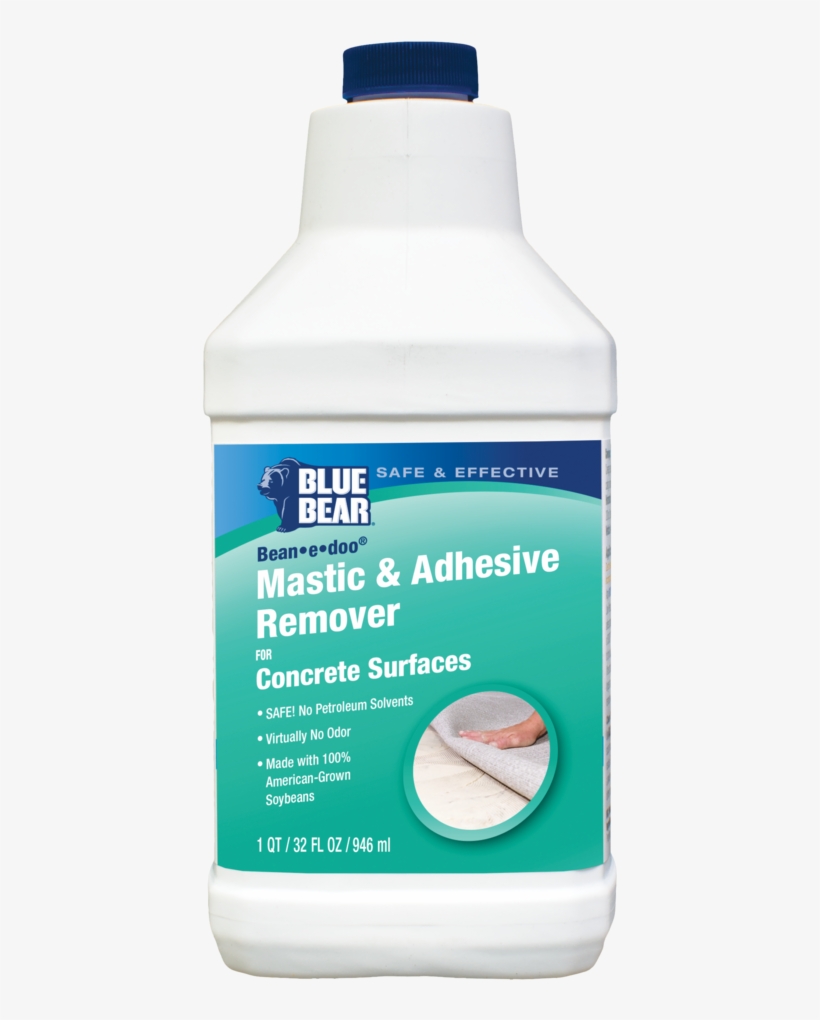 Blue Bear Mastic & Adhesive Remover For Concrete Franmar - Blue Bear, transparent png