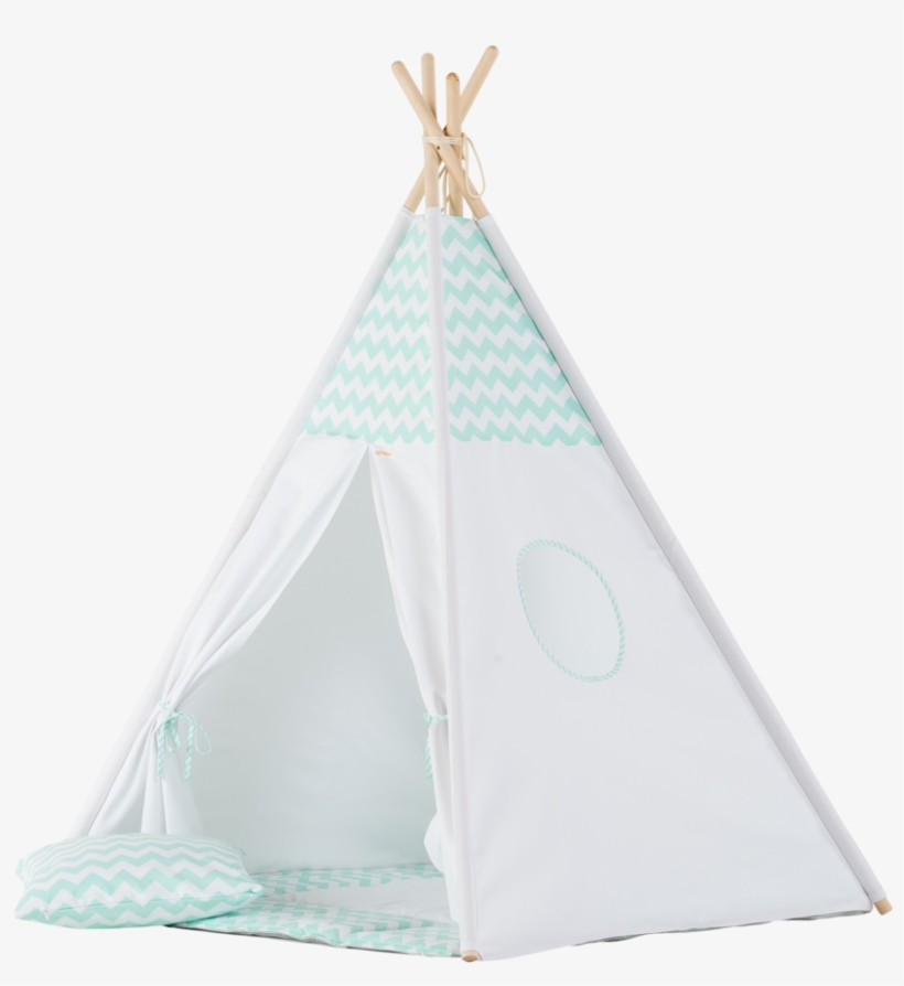 Mint Chevron Teepee Set - Tipi, transparent png