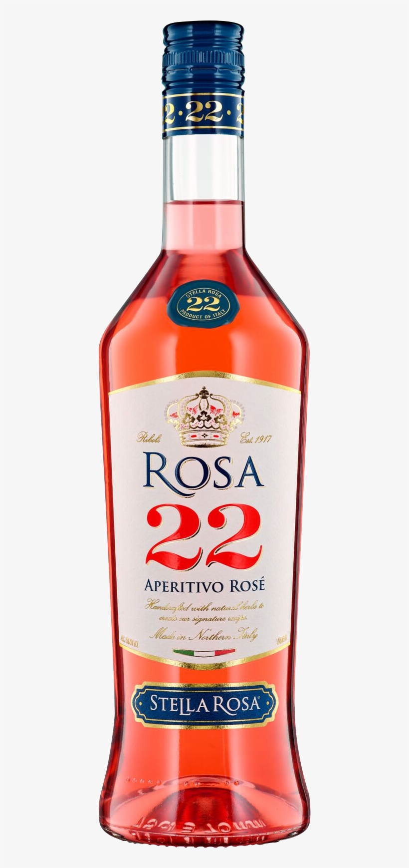 Bottle Shot - Stella Rosa 22 Aperitivo Rose, transparent png