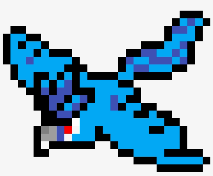 Articuno - Minecraft Articuno Pixel Art, transparent png