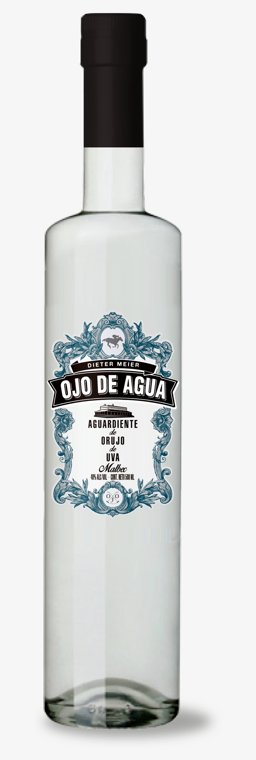 Ojo De Agua Aguardiente De Orujo - Bottle, transparent png