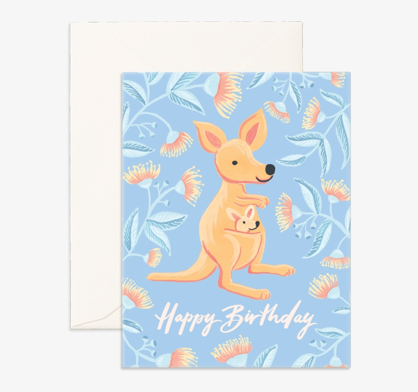 Birthday Kangaroo Greeting Card - Wallaby, transparent png