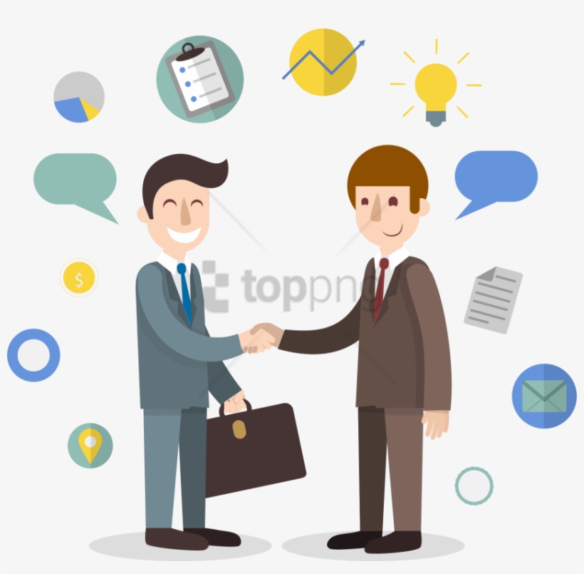 Free Png Business Png Png Image With Transparent Background - Business Shaking Hands Cartoon, transparent png
