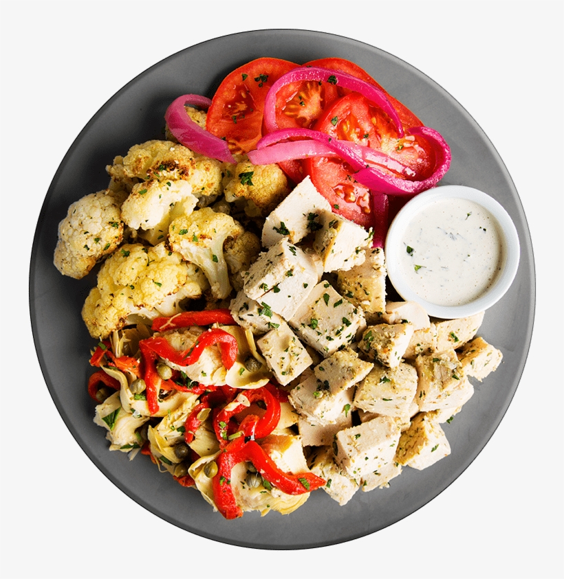Greek Chicken Gyro Plate - Salad, transparent png
