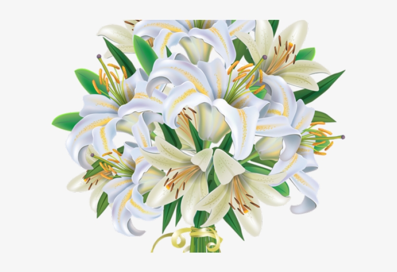 Tulip Clipart Flower Bokeh - Bouquet Png White Flower, transparent png