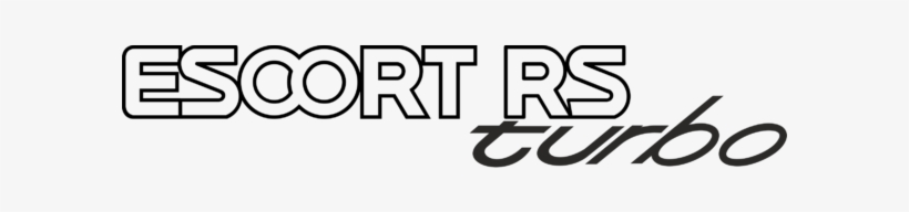 Escort Rs Turbo Sticker, transparent png