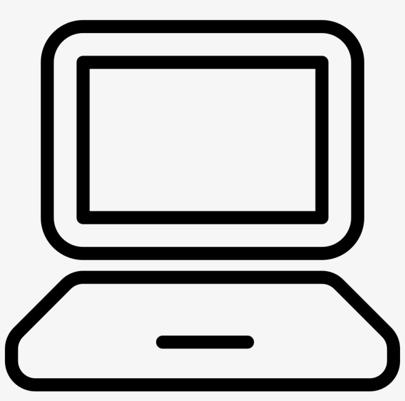 Png Icon Free Download - Laptop Outline Png, transparent png